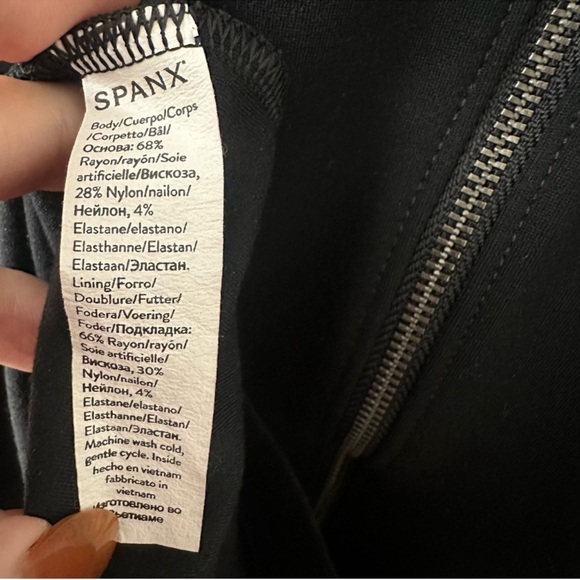 NWT Spanx Perfect Fitted Dress Classic Black - Medium - Picture 11 of 11